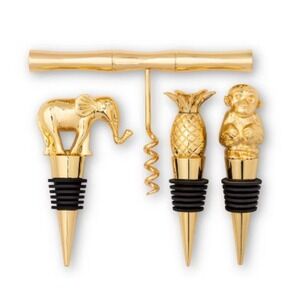 NEW‎ IN BOX Lilly Pulitzer x Target Limited Edition Gold 4-Piece Barware Set